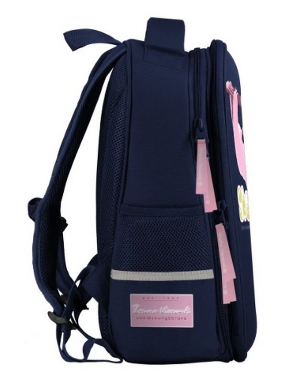 Рюкзак каркасный для девочки Bruno Visconti "КАРИБСКИЕ ЛЕНИВЦЫ" 28*36*17 синий