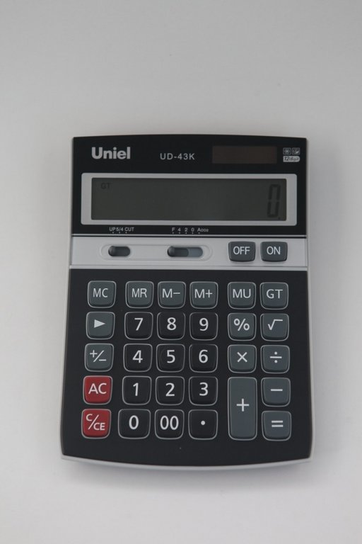 Калькулятор наст. Uniel UD-43K (12 разр.177,8*130*35 мм) черный