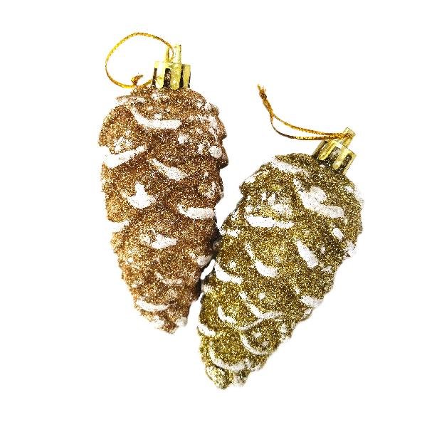 Набор украшений из пластика "Шишки" 2 шт/уп