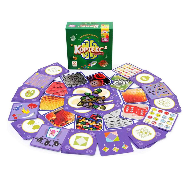 Игра настольная  .6+ с карточками "Кортекс 2 для детей" (2-6 игроков, 15-20 мин) Стиль жизни
