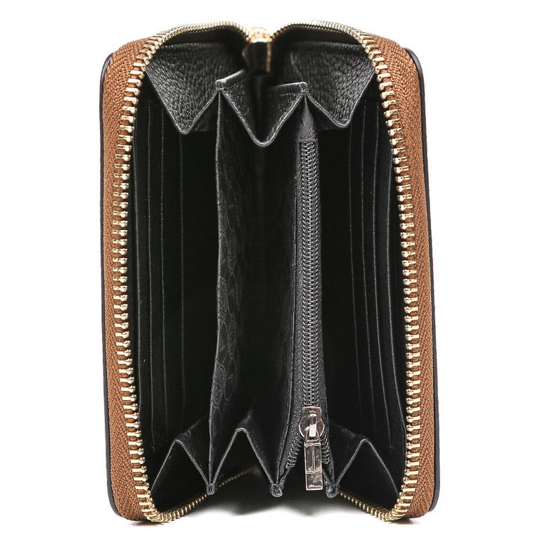 Портмоне FABRETTI женское, нат. кожа, 13*10*2 см, золотистый/бронзовый