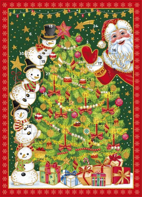 Адвент-календарь НГ "Волшебство" 41,5*29,5см