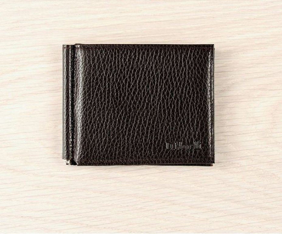 Зажим для денег D.Morelli "Texas" нат.кожа, коричневый