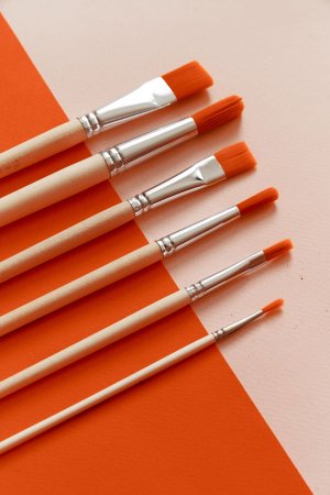 Кисть Синтетика №18 плоская живописная  Эдельвейс