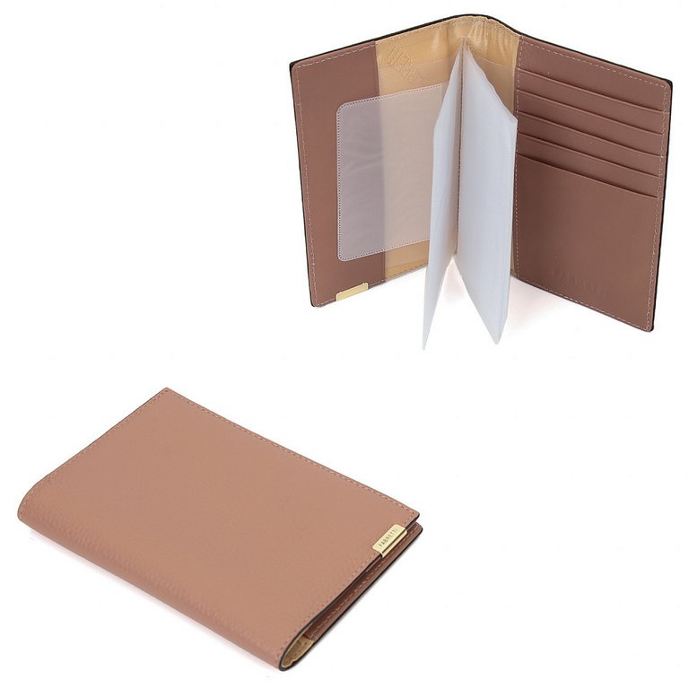 Обложка для документов FABRETTI женская, нат. кожа, 10*13,5*1,5см, темно-розовый