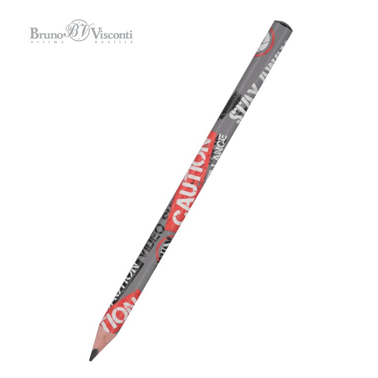 Карандаш ч/г  4В с рис. Bruno Visconti HappyGraphix Jumbo  Video camera  3.5мм