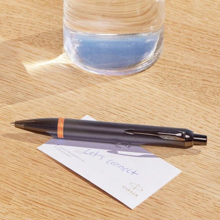 Ручка шариковая Parker IM Professionals Flame Orange BT синяя, 1,0мм