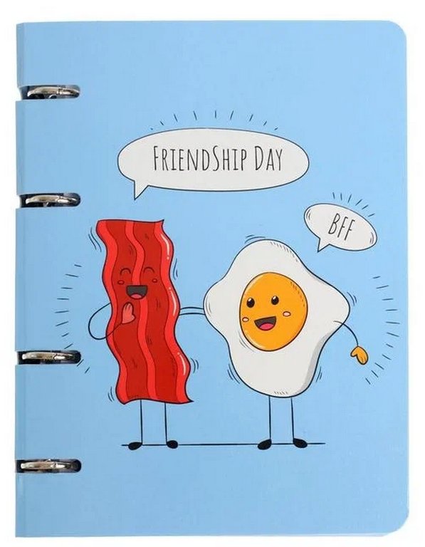 Тетрадь 80 лист кл. А5 на кольцах "Дружба"