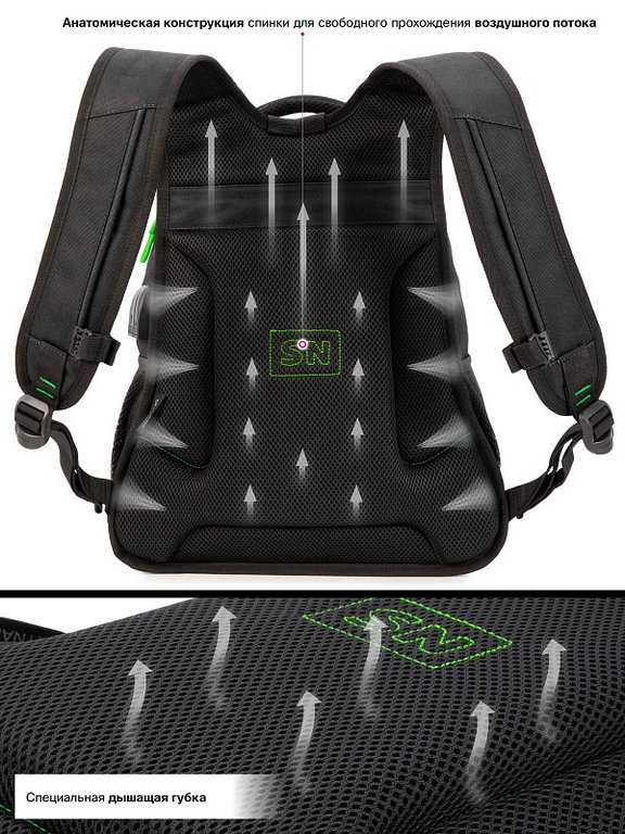 Рюкзак школьный для мальчика SkyName "Джойстик" 40*28*20 см