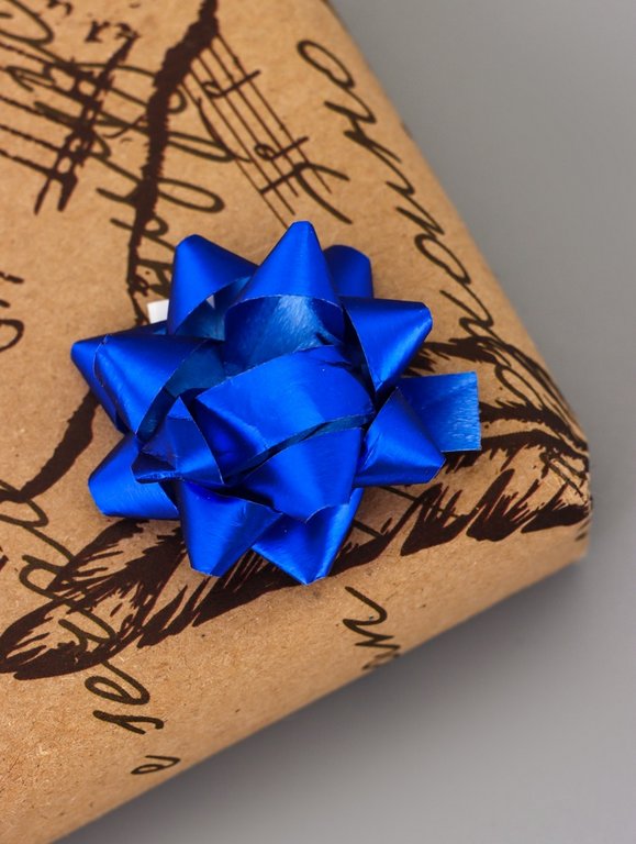 Бант Звезда  3,5см (ассорти) металлик