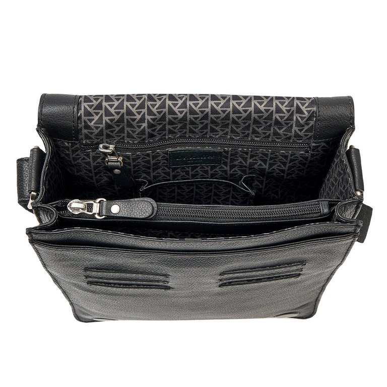 Сумка для документов Dr.Koffer 22*27*10см, нат. кожа, черный