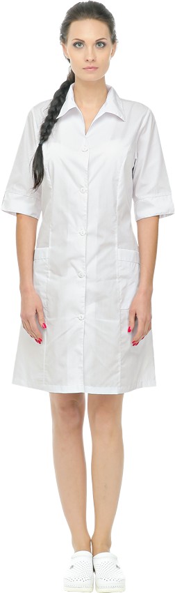 Спецодежда Халат женский "Снежана" р-р 60-62/158-164, цвет белый