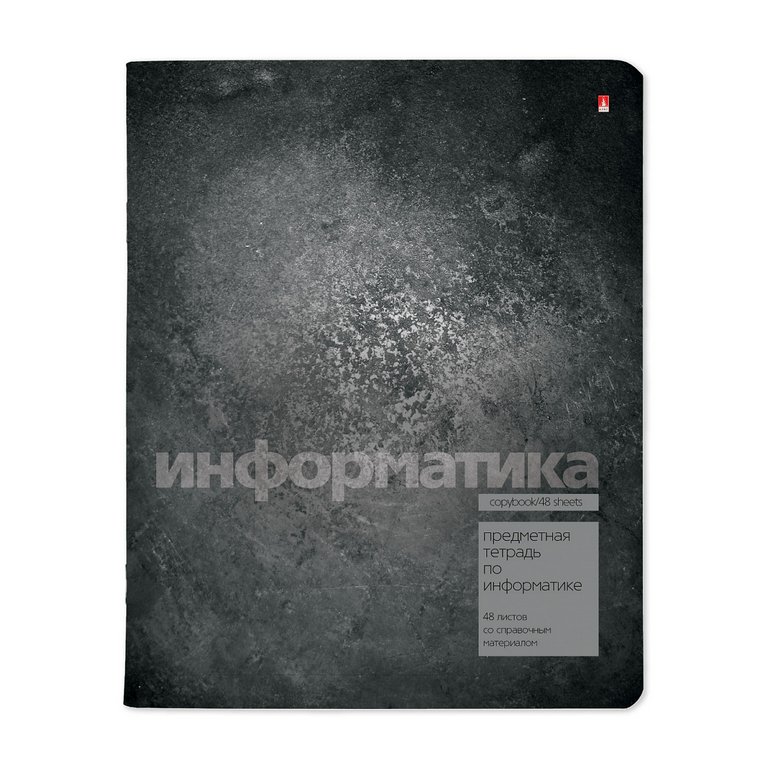 Тетрадь 48 лист кл. А5 на скрепке, со справ. мат-ом "STONE COLOR. ИНФОРМАТИКА"
