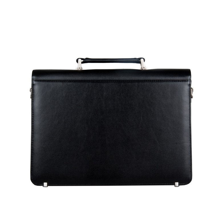 Портфель Franchesco Mariscotti 38,5*28*11см, нат. кожа, черный