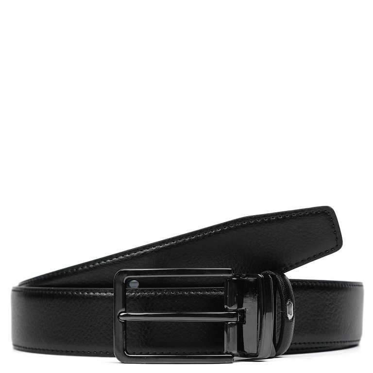 Ремень FABRETTI мужской, натуральная кожа, размер 125, серый/чёрный