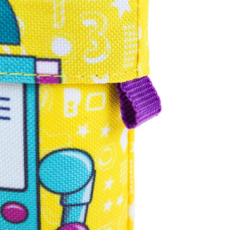 Пенал  для мальчика  настольный вертикальный Проф-Пресс "Робот в очках" ткань