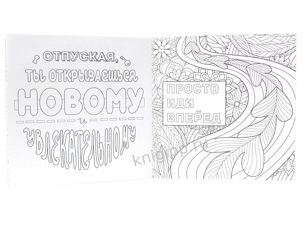 Раскраска А4 "Вдохновляющие фразы" 48 стр ПРОФ-пресс