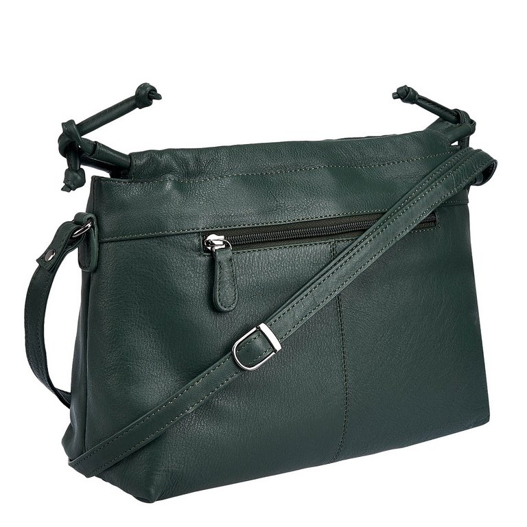 Сумка женская Dr.Koffer 28х20х12см см, нат.кожа зеленая