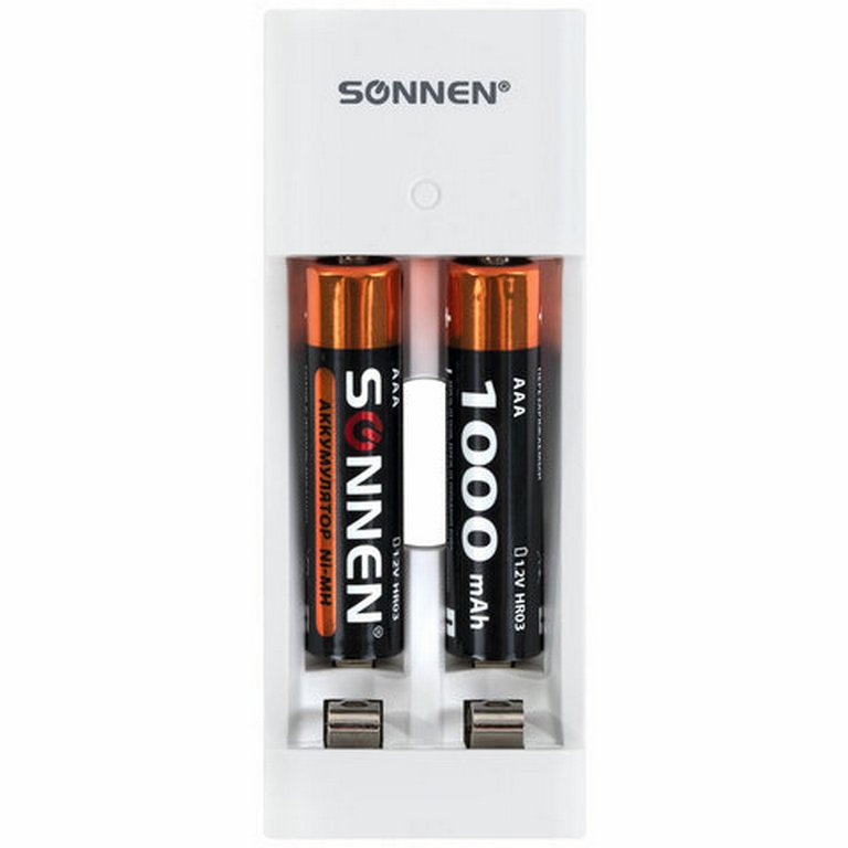 Зарядное устройство  SONNEN BC2 с аккумуляторами 2 шт. AAA (HR03) 1000 mAh