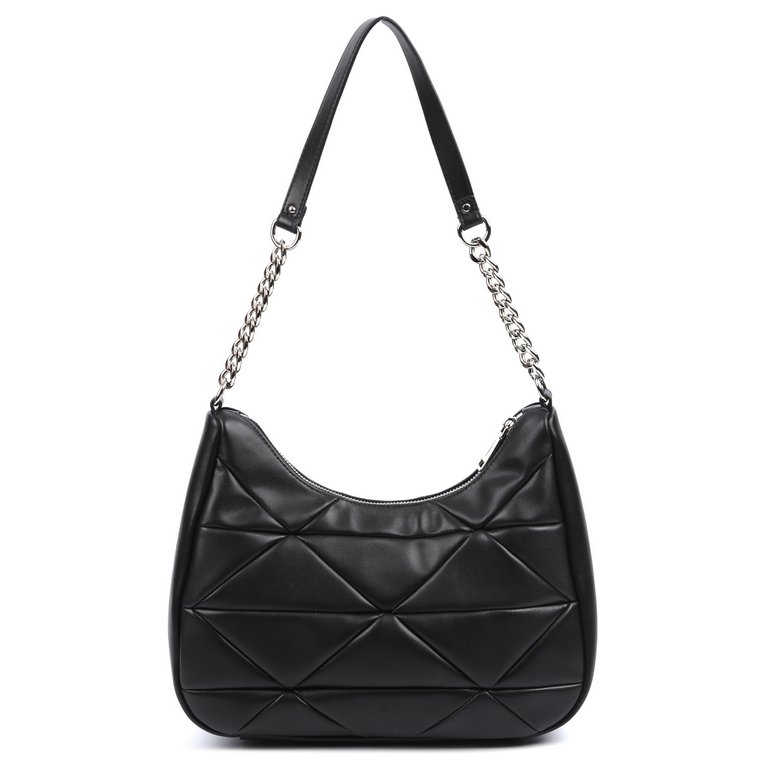 Сумка женская FABRETTI 29х22х10 см, нат. кожа, черный