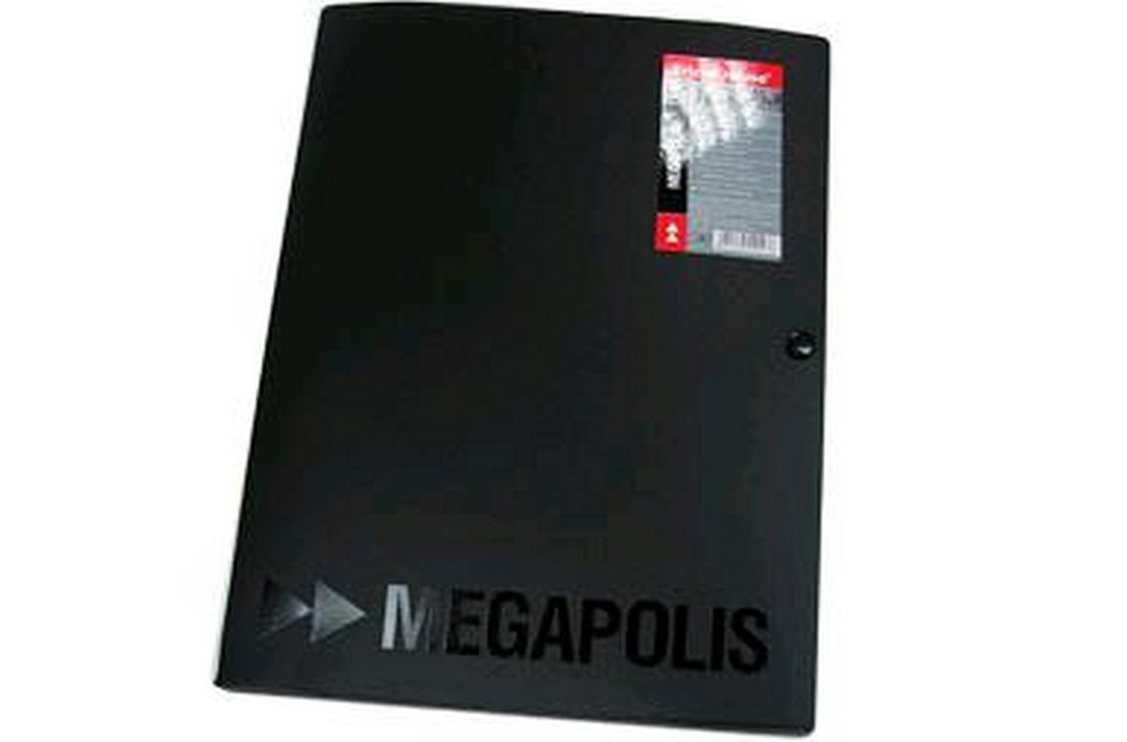 Папка на кнопке A4 ErichKrause MEGAPOLIS, с 3 клапанами, 8мм, ассорти