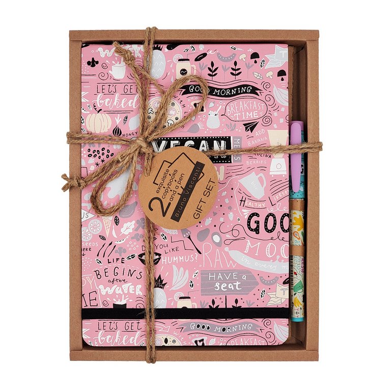 Набор подарочный BrunoVisconti "MEGAPOLIS JOURNAL. VEGAN" (Записная книжка + ручка)