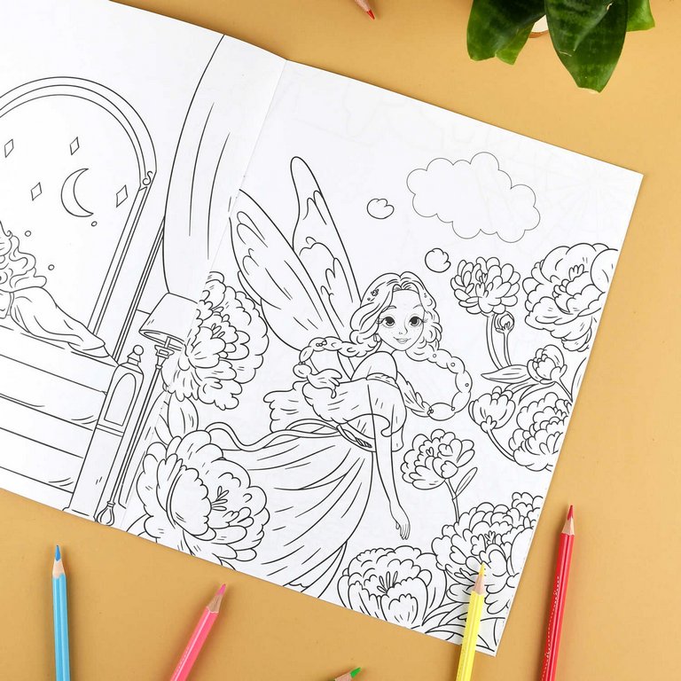 Раскраска А4 "Сказочная раскраска. Волшебные герои" 8л Феникс+