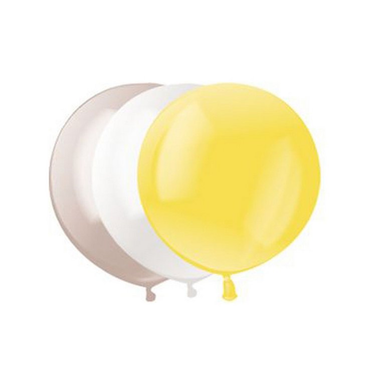 Шар воздушный 14 дюймов (35см) без рисунка ассорти металлик