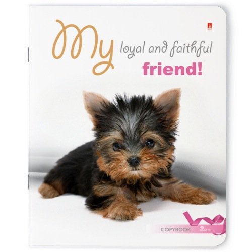 Тетрадь 48 лист кл. А5 на скрепке "ЩЕНОЧКИ" 5 видов