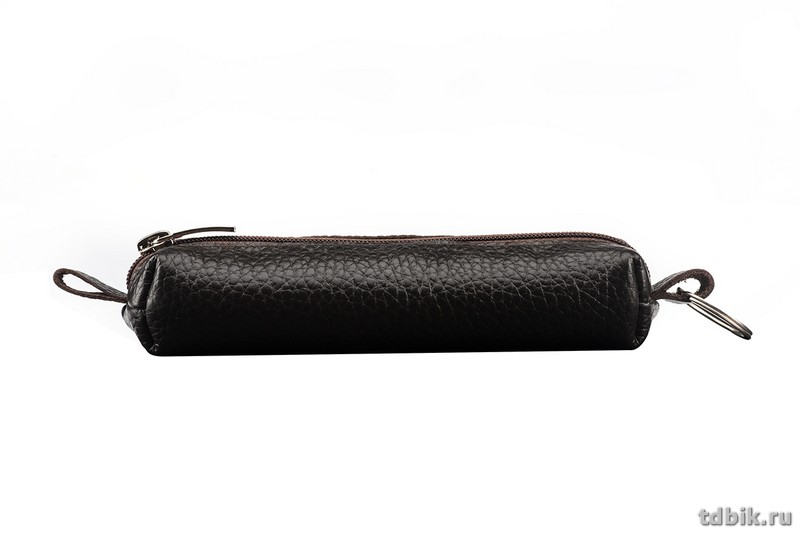 Футляр для ключей  D.Morelli "Texas" из нат.кожи, на молнии, коричневый