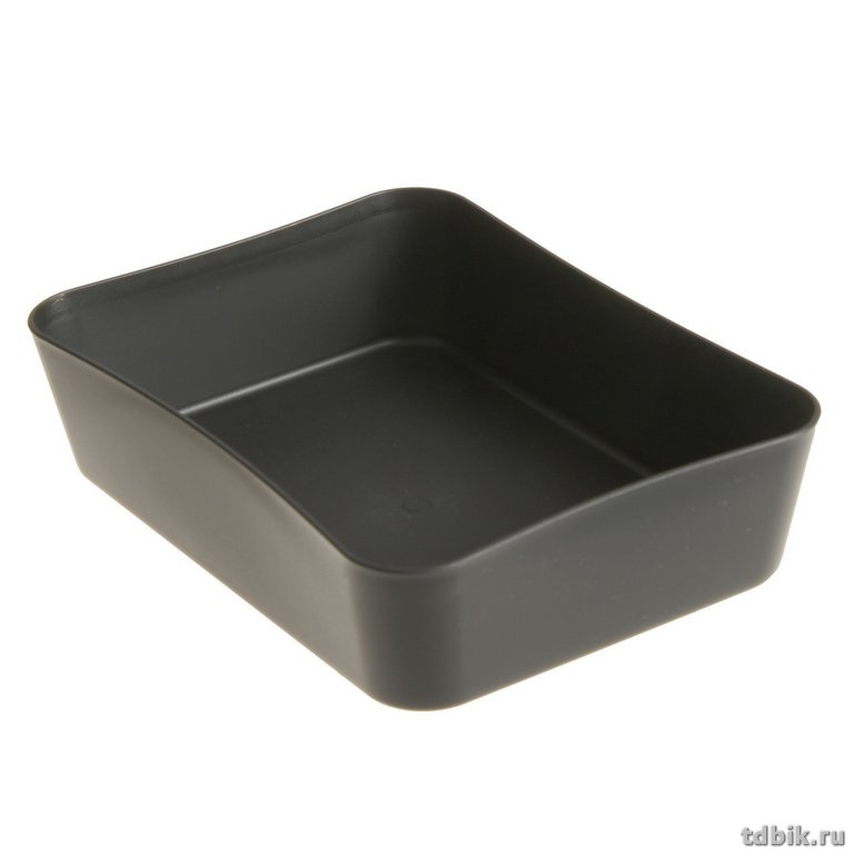 Лоток наст д/канц. принадлеж Стамм, 130*178*44мм, черный