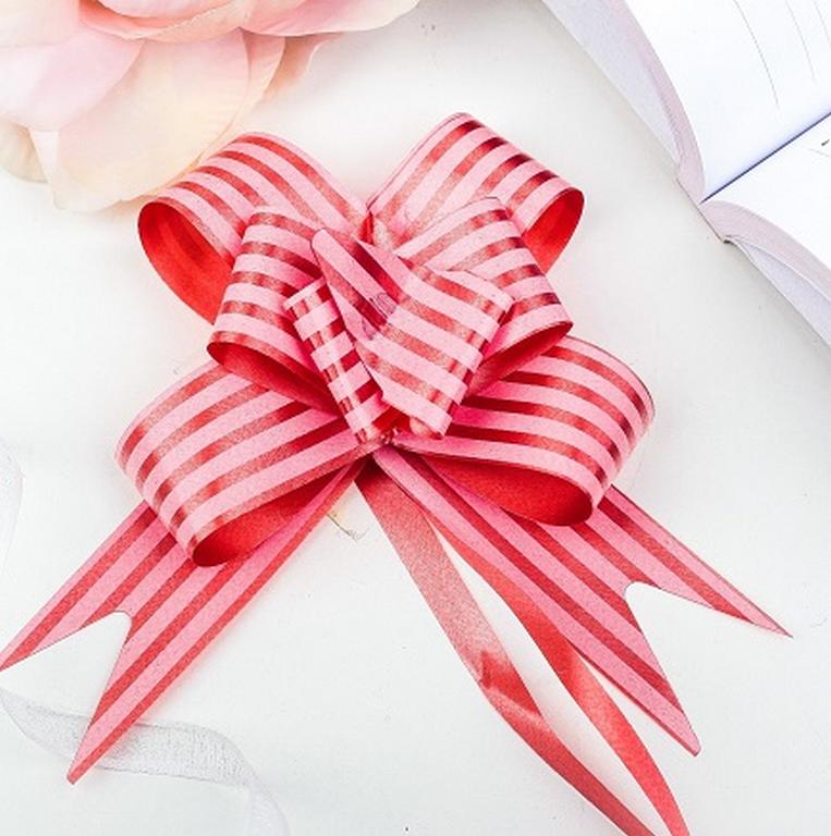 Бант Бабочка 30мм красный (линии)