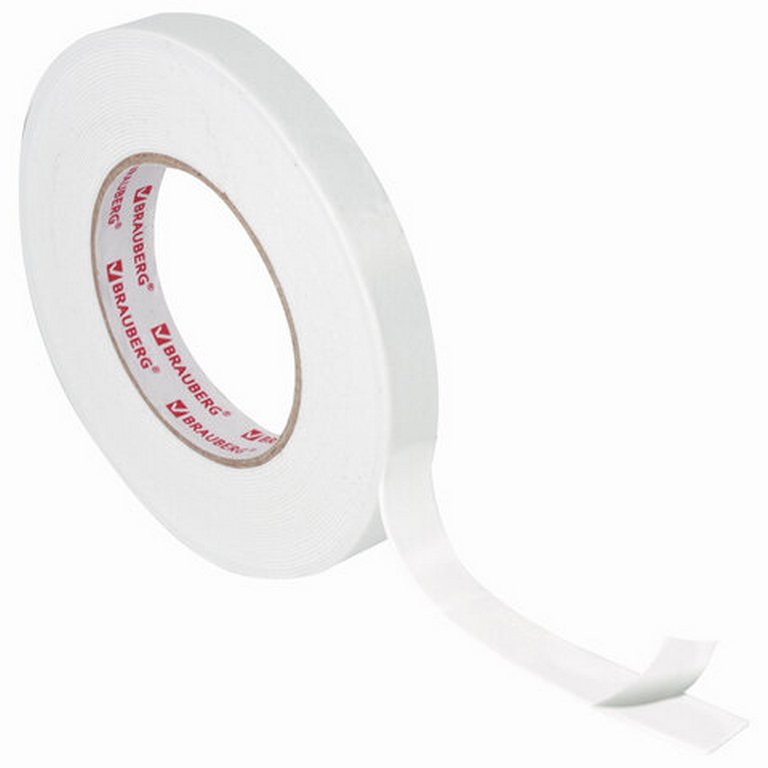 Скотч двухсторонний (вспен. основа) 19 мм*10 м, BRAUBERG