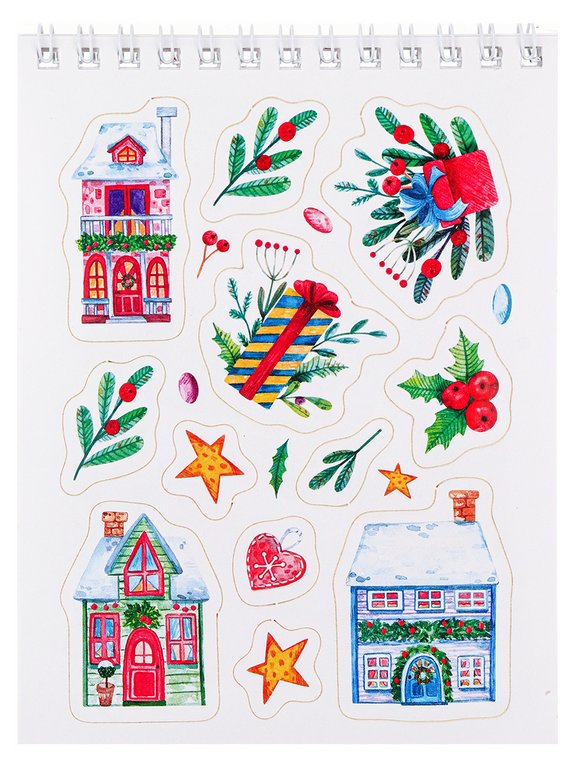 Набор наклеек 150 шт "Мой Новый год" 16л., А6, MILAND