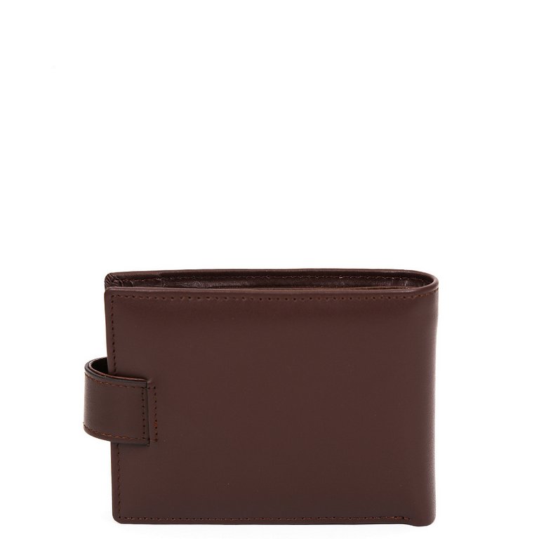 Портмоне FABRETTI мужское, нат.кожа, 13*9*3,5см, коричневый