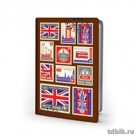 Визитница на 28 карт "Марки"