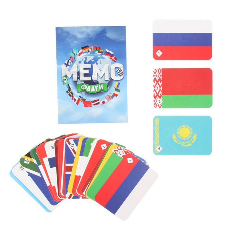 Игра настольная  Мемо "Флаги" (5+) Нескучные игры