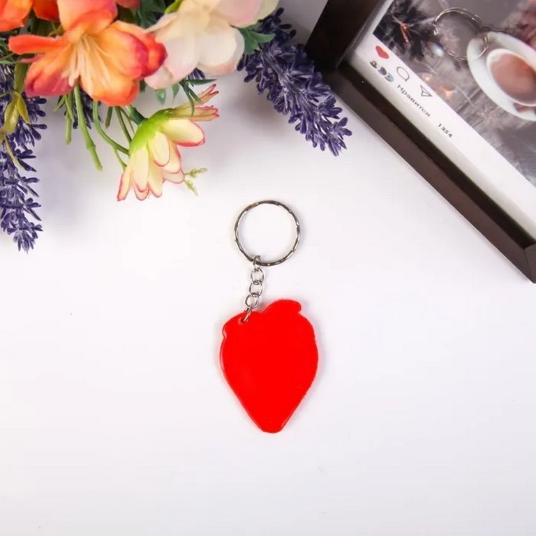 Брелок "Клубничка 4x5см, резина ассорти