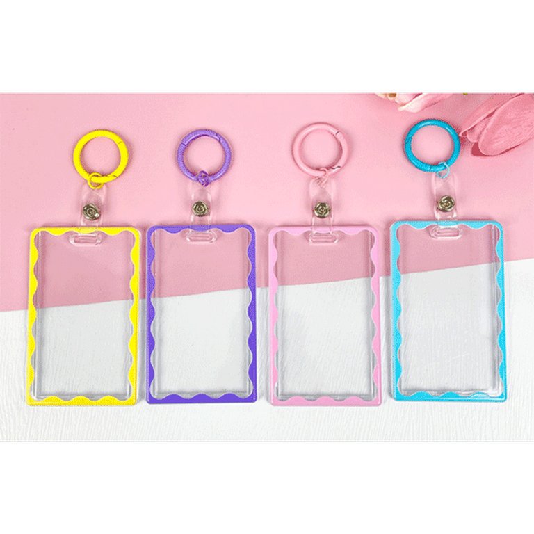 Бейдж школьный вертикальный 70*110 мм. пластик deVENTE "Color Wave" цв. ассорти