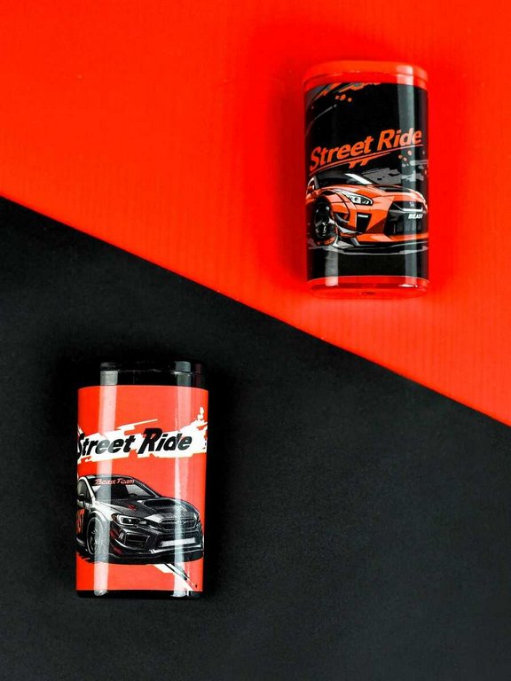 Точилка с контейнером Феникс+ "Городские гонки" ассорти