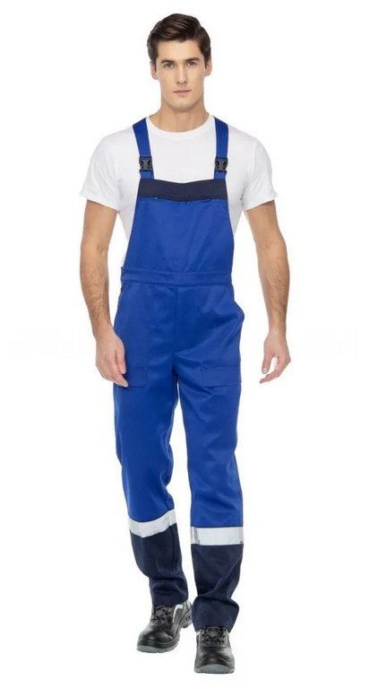 Спецодежда Костюм "Спецус" NEW полукомбинезон (василек/синий), р.48-50/3-4