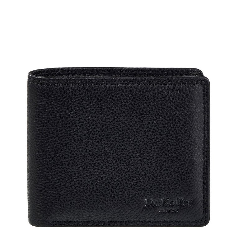 Портмоне Dr.Koffer 11*9 см нат. кожа, черный