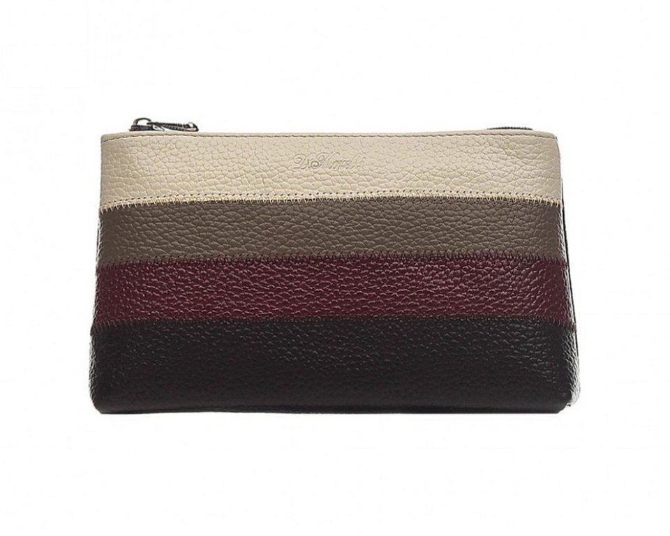 Косметичка D.Morelli "Patch" нат.кожа, бордо