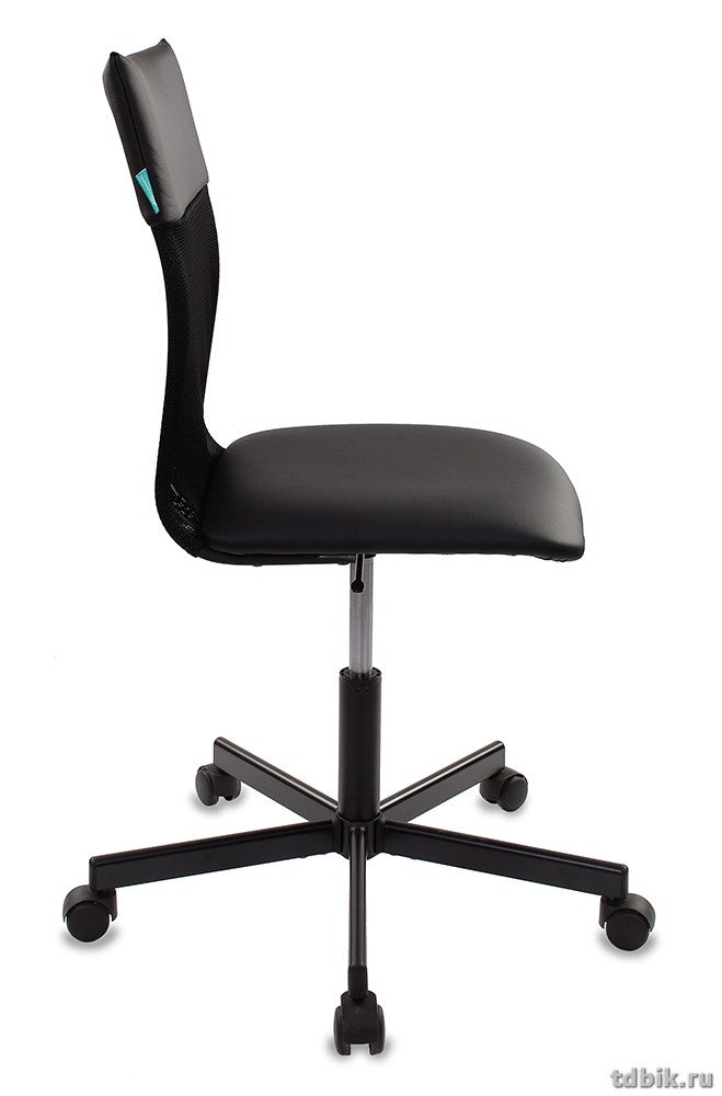 Кресло оператора Бюрократ CH-1399/BLACK (искусственная кожа,спинка сетка крестовина металл, цв. черн