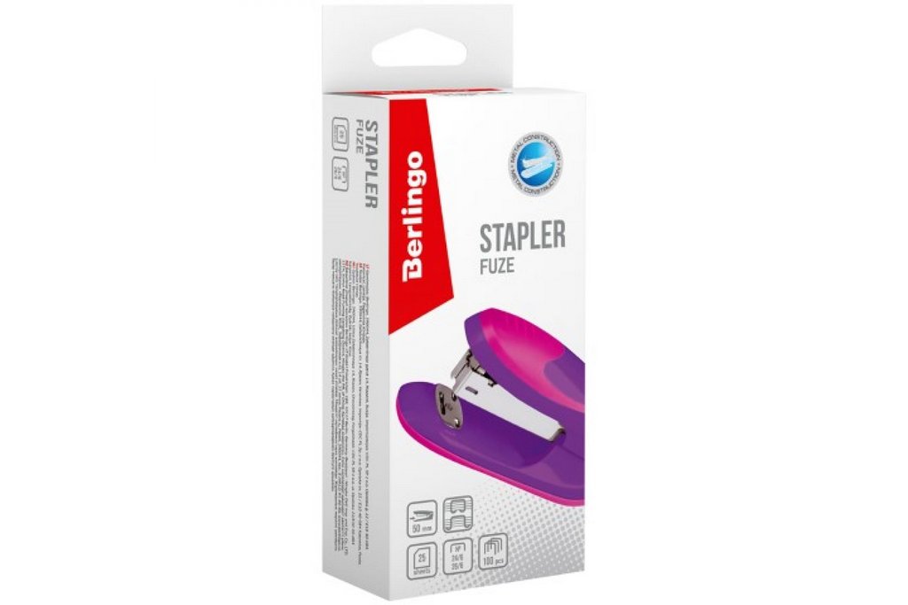 Степлер 24/6 до 25л Berlingo "Fuze"