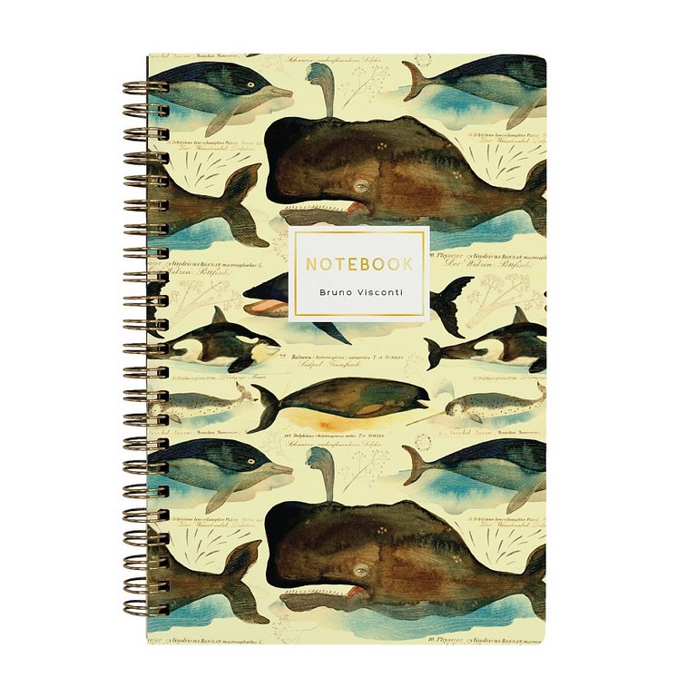 Тетрадь 60 лист в точку А5 на гребне "FAUNA.КИТЫ" Bruno Visconti