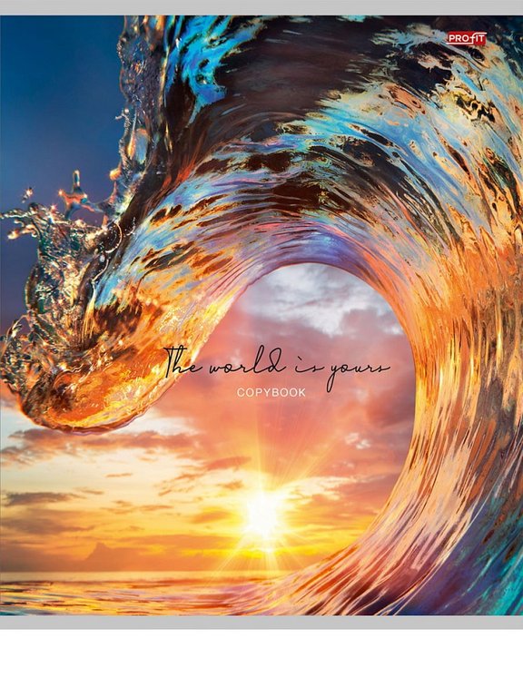 Тетрадь 96 лист лин. А5 на скрепке "ОЧАРОВАНИЕ ПРИРОДЫ" Profit