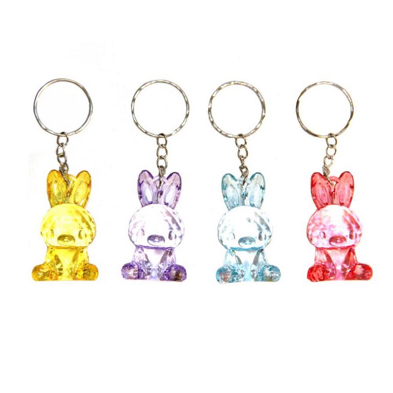 Брелок "Зайчик " сувенирный 4,5 см (пластик) ассорти