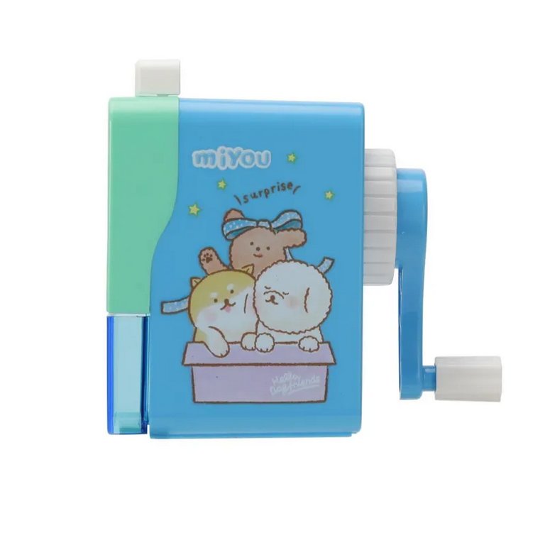 Точилка механическая пластиковый корпус Deli "MiYou" ассорти