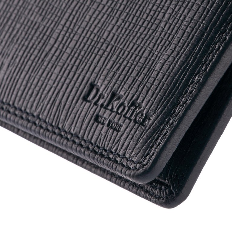 Портмоне Dr.Koffer 11*9 см нат. кожа, синий